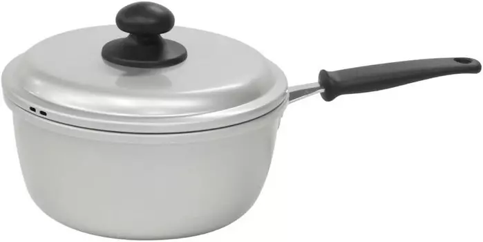 Алюминиевая кастрюля Hokuriku, Алюминиевая кастрюля Suimei, одна ручка, 6,3 дюйма (16 см), серебристый HOKURIKUALUMI, Sliver