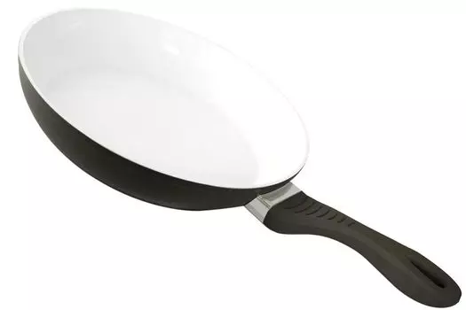 Алюминиевая сковорода DESKI 28 см, черное керамическое покрытие, мягкая ручка Sonstige, черный