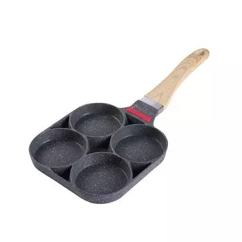 Алюминиевая сковорода для яиц на 4 чашки с антипригарным покрытием, шведская блинная сковорода Plett Crepe, мульти-форма для яиц CANDeal