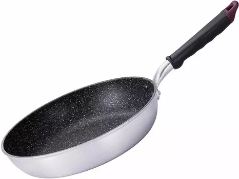 Алюминиевая сковорода Hokuriku, литой алюминий, 11,0 дюймов (28 см), для газового огня, сделано в Японии HOKURIKUALUMI, Silver