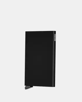 Алюминиевый держатель для карт Secrid, черный