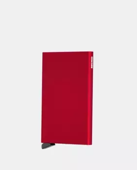 Алюминиевый держатель для карт Secrid, красный