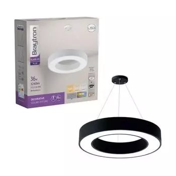 Алюминиевый светодиодный потолочный светильник Braytron BLADE PD 36 Вт 3240 лм 45 подвесной светильник длина 120 см круглый черный