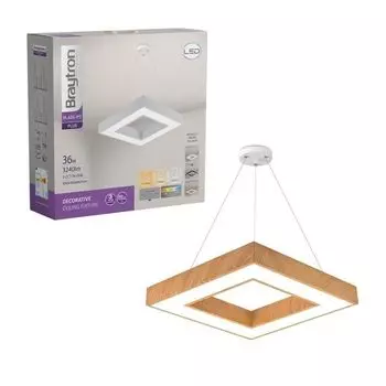 Алюминиевый светодиодный потолочный светильник Braytron BLADE PD 36 Вт 3240 лм 45 подвесной светильник длина 120 см квадратный деревянный