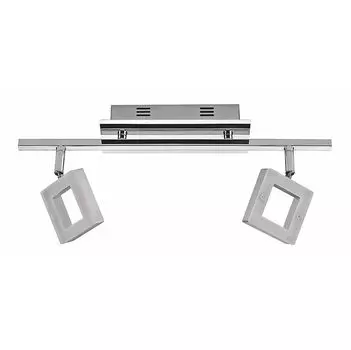 Алюминиевый светодиодный точечный светильник THEO, точечный светильник, настенный светильник, потолочный светильник: 2 лампы Dapo Leuchten, серебро