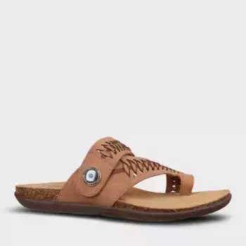 Алые женские сандалии Mykos, коричневый