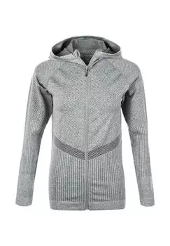 Alysa Бесшовная тренировочная куртка с капюшоном ENDURANCE ATHLECIA, цвет Mid Grey