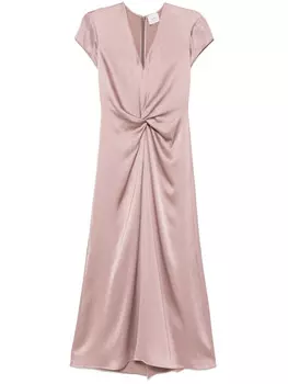 Alysi атласное платье макси, розовый