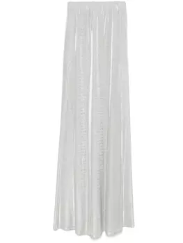 Alysi декорированное платье макси, серебряный