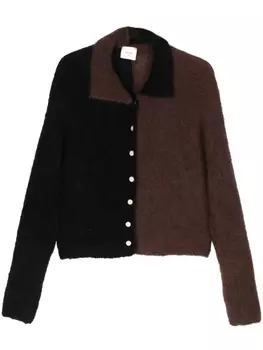 Alysi кардиган в стиле колор-блок, черный