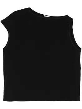 Alysi шелковая блузка асимметричного кроя, черный