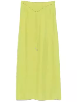 Alysi шелковая юбка макси, зеленый
