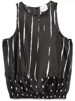 Alysi шелковый топ, черный