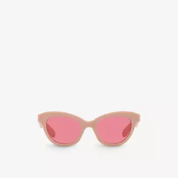 Am0391s солнцезащитные очки «кошачий глаз» из ацетата Alexander Mcqueen, розовый