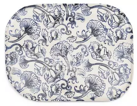 Амальфитанская сервировочная тарелка Rivira Maison, синий