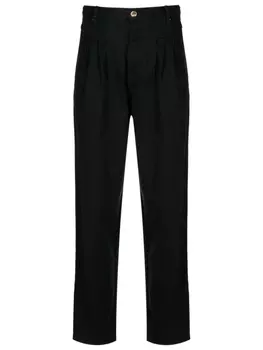 Amap брюки со складками, черный