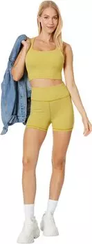 Амаро Шорти Гингем Madewell, цвет Citrus Lime