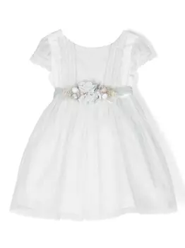 Amaya платье из тюля с цветочной аппликацией, зеленый