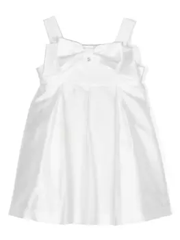 Amaya платье с бантом и складками, белый