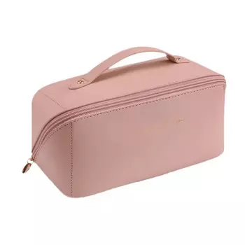 Amaza, женская косметичка со складным кофром-органайзером, розовый, цвет черный