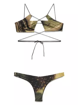 Amazun Jadia стринги бикини, зеленый