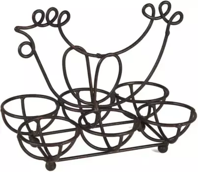 Ambiente House Жестяная банка "Железный держатель" Ambiente Haus 18х17х12 см, коричневый