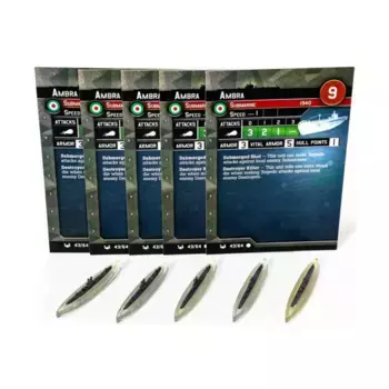 Амбра (С) x5, Axis & Allies - Collectible Miniatures Game - War at Sea - Base Set Singles