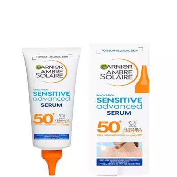 Ambre Solaire SPF 50+ Sensitive Advanced Сыворотка для лица и тела 125 мл Garnier