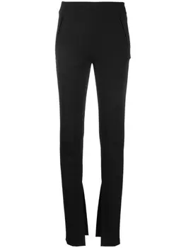 AMBUSH брюки строгого кроя с разрезами, черный