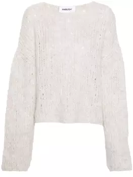 AMBUSH фактурный джемпер, белый