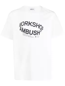 AMBUSH футболка Revolve с логотипом, белый