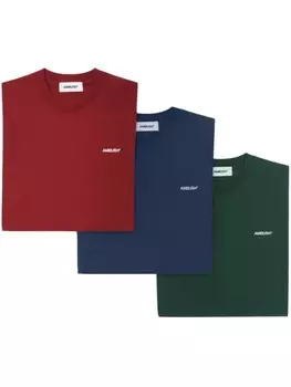 AMBUSH футболки с вышитым логотипом (набор из трех), зеленый