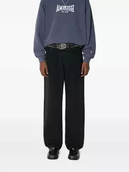 AMBUSH хлопковые джинсы, черный