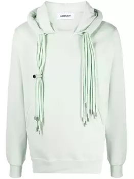 AMBUSH худи с логотипом, зеленый
