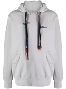 AMBUSH худи со шнурками, серый
