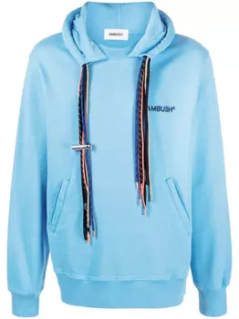 AMBUSH худи со шнурками, синий