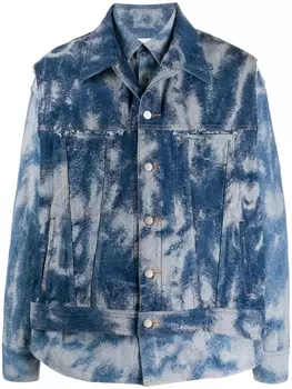 AMBUSH многослойная куртка из вареного денима, синий