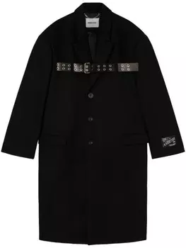 AMBUSH пальто из вирджинской шерсти с поясом, черный