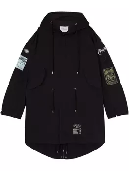 AMBUSH парка с нашивкой-логотипом, черный