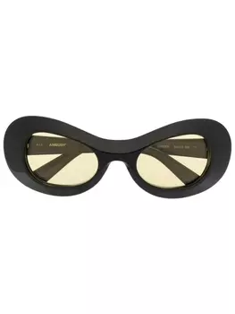 AMBUSH солнцезащитные очки Jordee в круглой оправе, черный