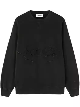 AMBUSH толстовка из органического хлопка с вышитым логотипом, черный