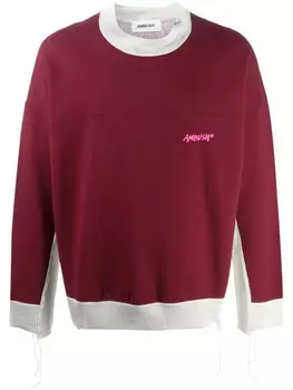 AMBUSH толстовка со вставками, красный