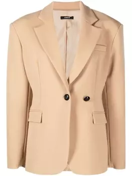 Amen блейзер на пуговицах, коричневый