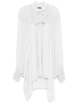 Amen блузка с цветочной аппликацией, синий