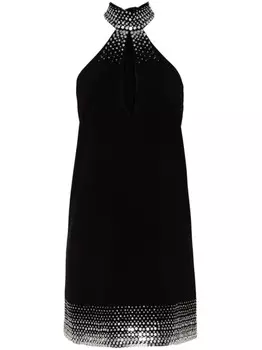 Amen креповое платье мини, черный