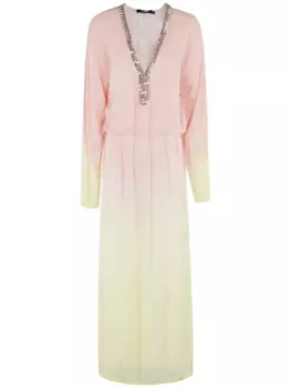 Amen платье макси с эффектом градиента, розовый