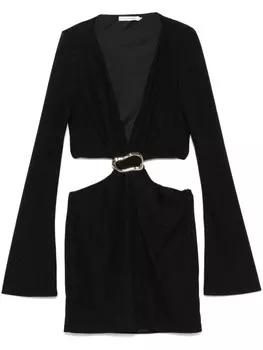 Amen платье мини с люрексом, черный