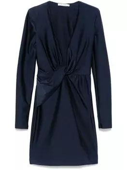 Amen платье мини с узлом, синий