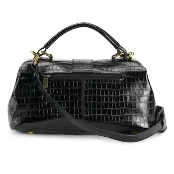 Ameri Кожаная классическая кожаная сумка через плечо Hillary Ameri Leather, серый