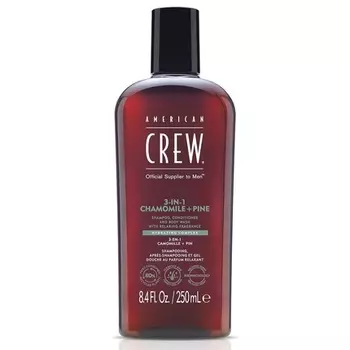 American Crew 3-в-1 Шампунь-кондиционер и гель для душа с ромашкой и сосной, 8,4 жидких унции